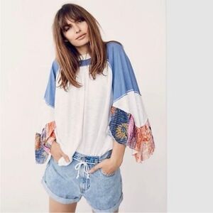 Free People Friday Fever Pullover Top Small